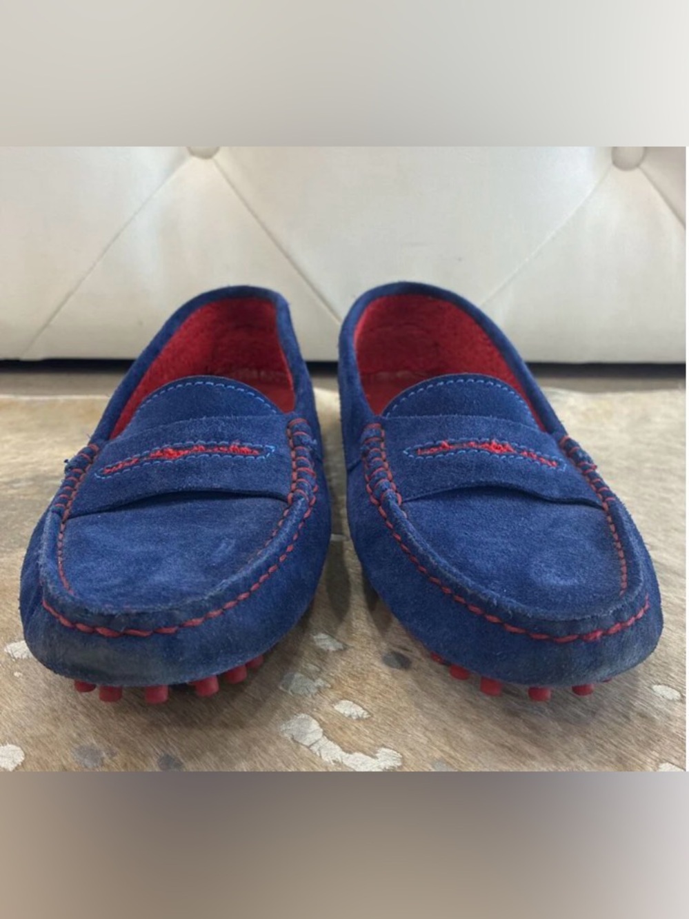 Manolo Blahnik Suede Driver Loafers
